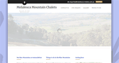 Desktop Screenshot of melaleuca-chalets.com.au